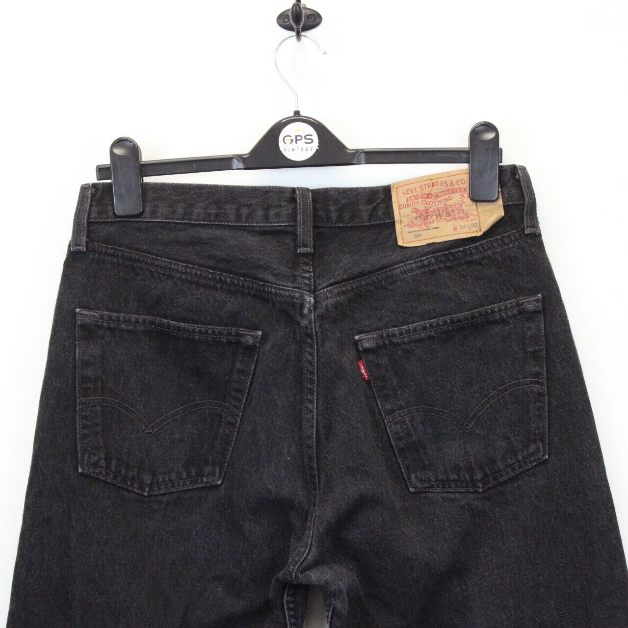 LEVIS 501 Jeans Black Charcoal | W32 L32