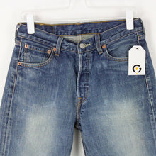 Load image into Gallery viewer, Womens LEVIS 501 Jeans Mid Blue | W29 L30
