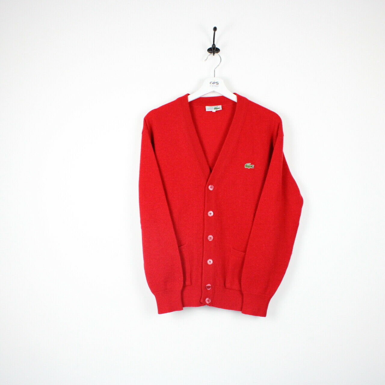 LACOSTE Knit Cardigan Red | Medium