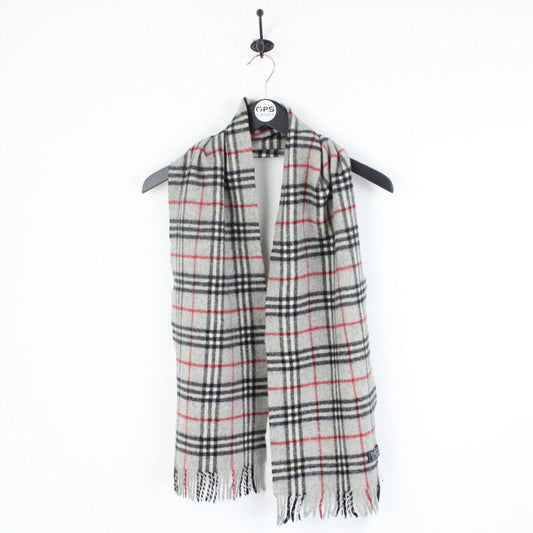 BURBERRY 00s Nova Check Scarf | Light Grey