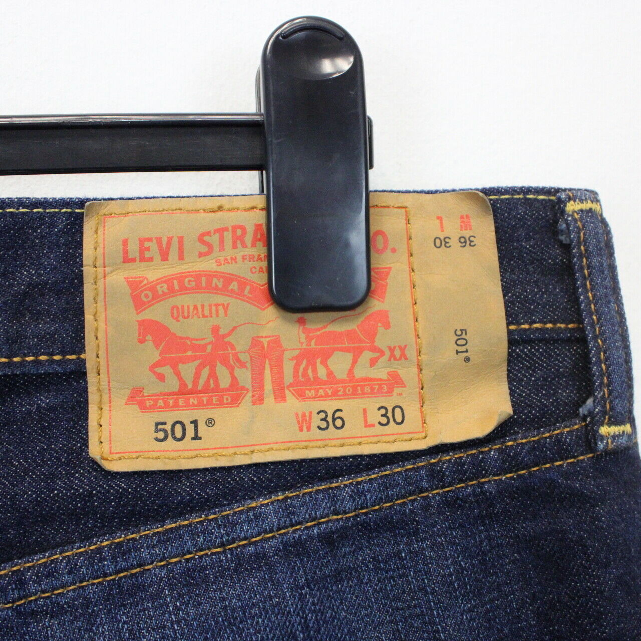 LEVIS 501 Redline Selvedge Jeans Dark Blue | W38 L30
