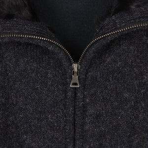 Womens PRADA 00s Wool Jumper Grey | Small