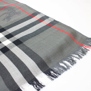 Womens BURBERRY Nova Check Scarf | Grey