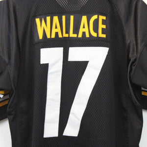 NFL REEBOK 00s Pittsburgh STEELERS Jersey Black | Large