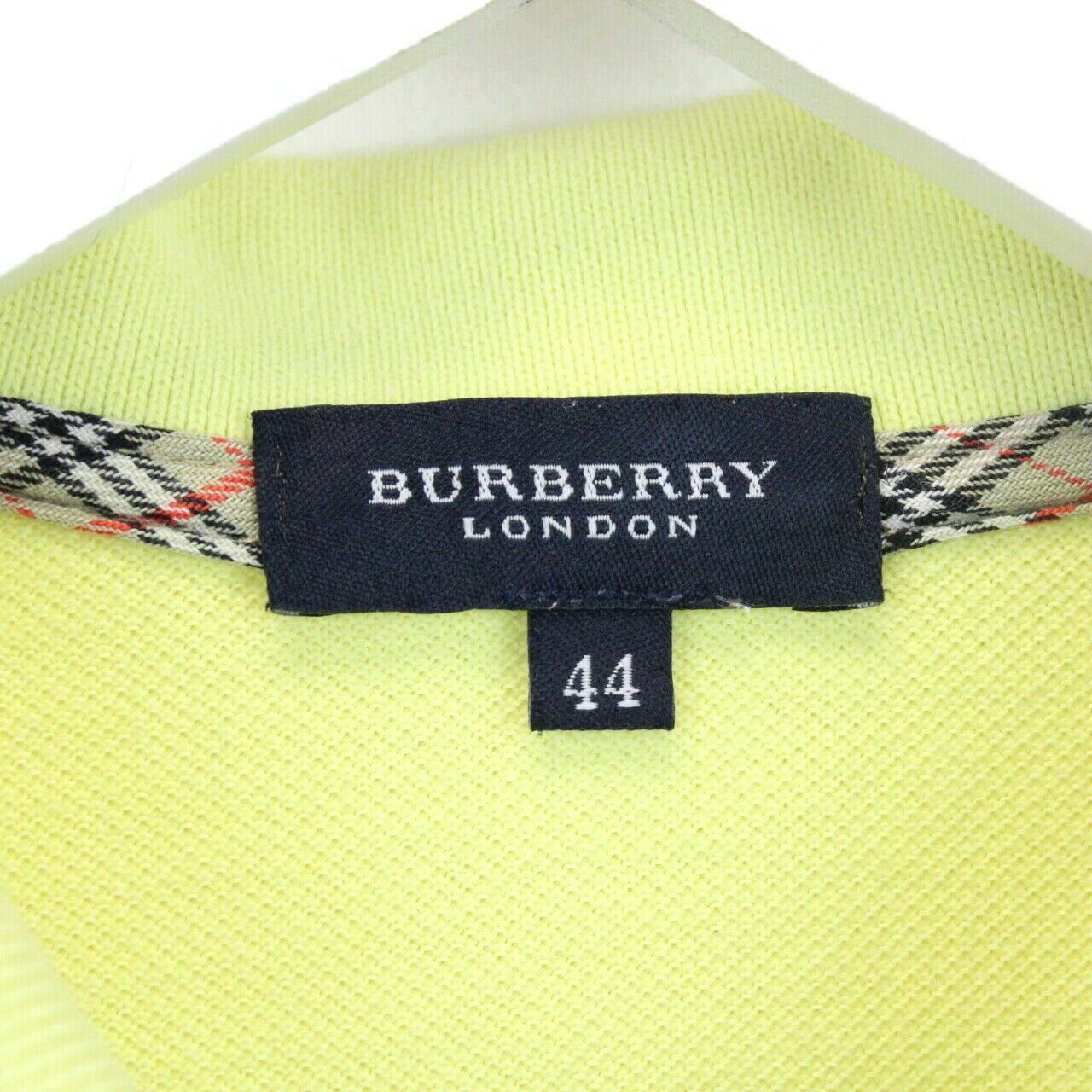 Womens BURBERRY Polo Shirt Yellow | XS