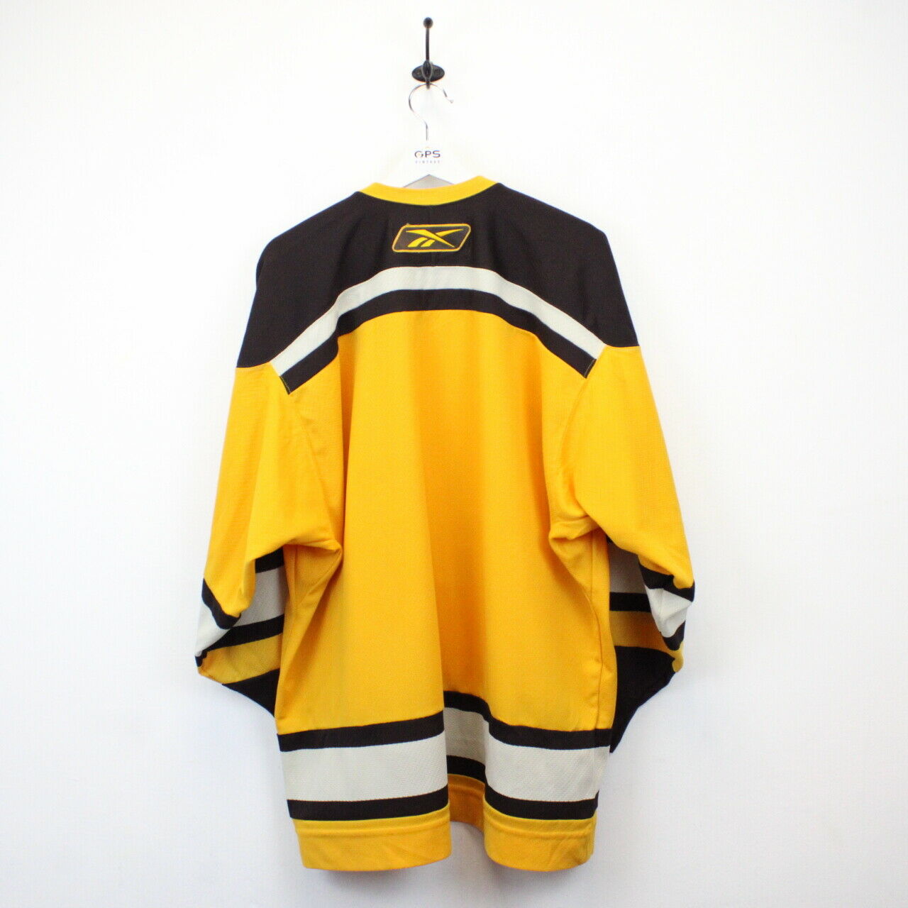 NHL REEBOK 00s Boston BRUINS Jersey Yellow | XL