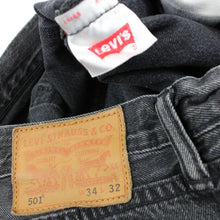 Load image into Gallery viewer, LEVIS 501 Jeans Black Charcoal | W36 L32
