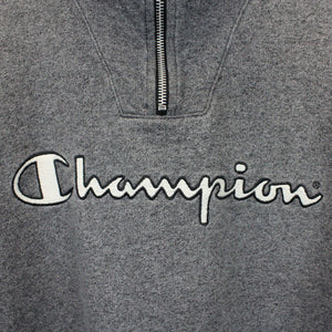CHAMPION 00s 1/4 Zip Sweatshirt Grey | XXL