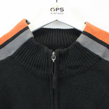 Load image into Gallery viewer, HARLEY DAVIDSON 00s 1/4 Zip Knit Sweatshirt Black | XL

