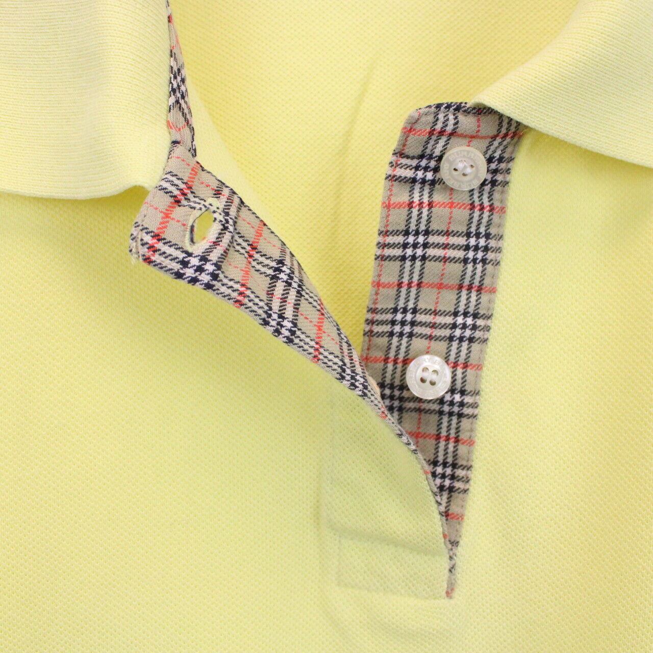 Womens BURBERRY Polo Shirt Yellow | XS