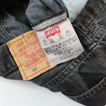 Load image into Gallery viewer, LEVIS 501 Jeans Black Charcoal | W34 L32
