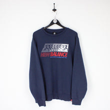Load image into Gallery viewer, Mens NEW BALANCE Sweatshirt Navy Blue | XL
