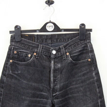 Load image into Gallery viewer, Womens LEVIS 501 Student Jeans Black Charcoal | W29 L32
