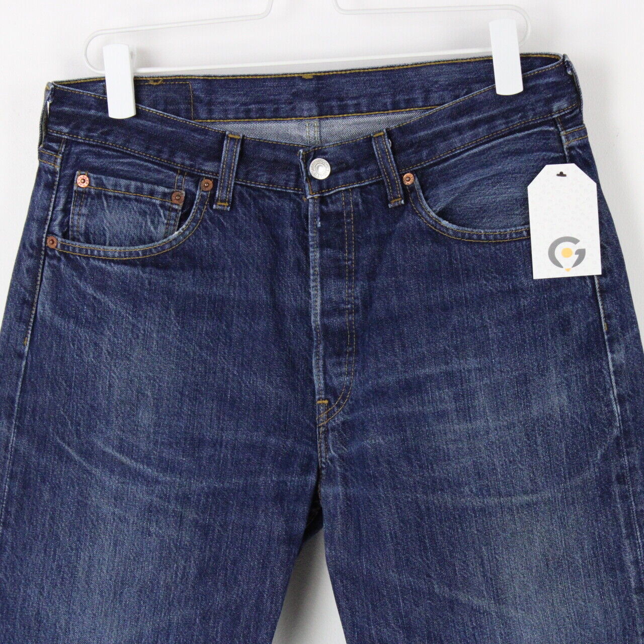 Mens LEVIS 501 Jeans Mid Blue | W33 L30