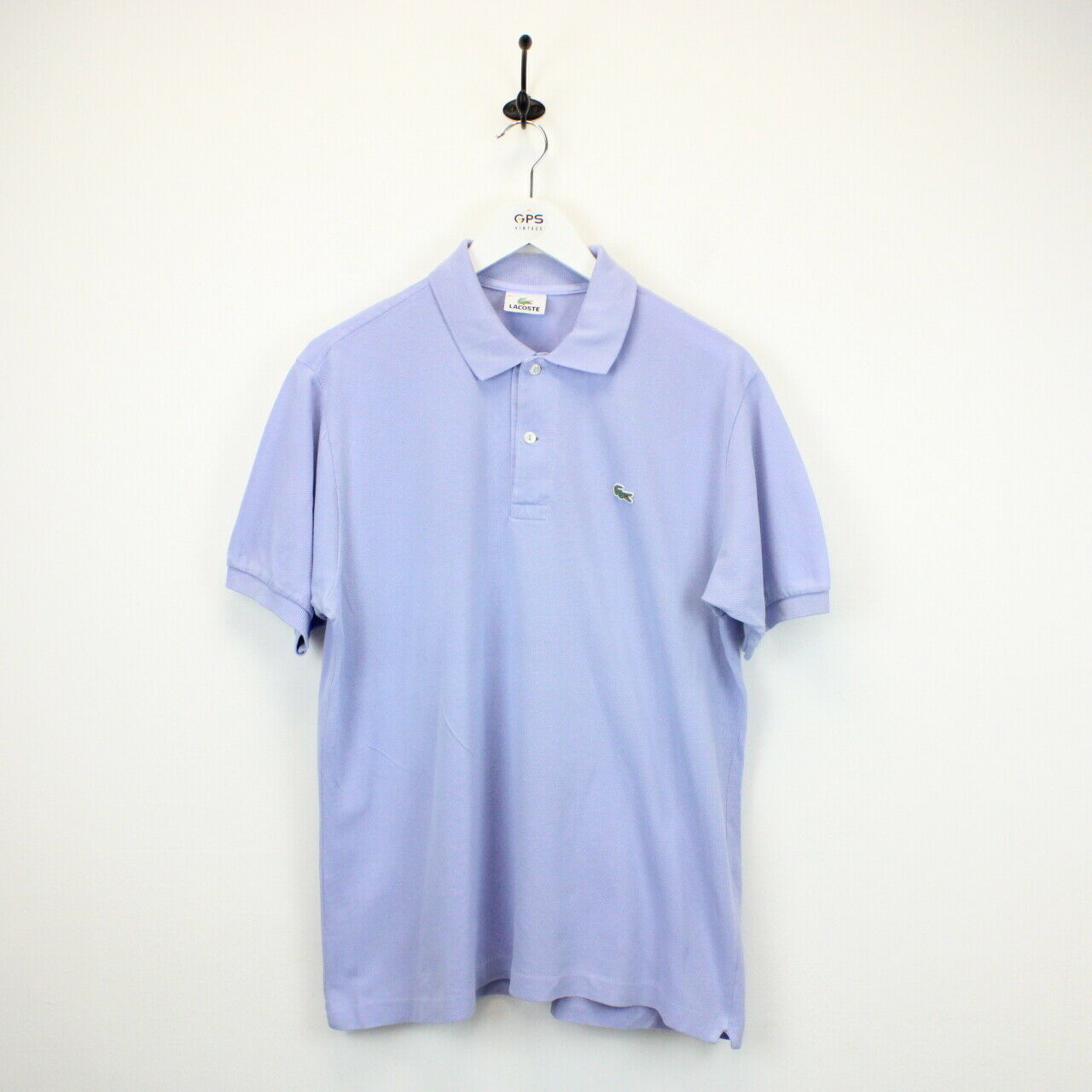 LACOSTE Polo Shirt Blue | Large