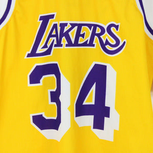 Mens NBA CHAMPION 00s LA LAKERS Jersey Gold | Large