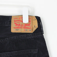 Load image into Gallery viewer, Mens LEVIS 501 Jeans Black Charcoal | W33 L32
