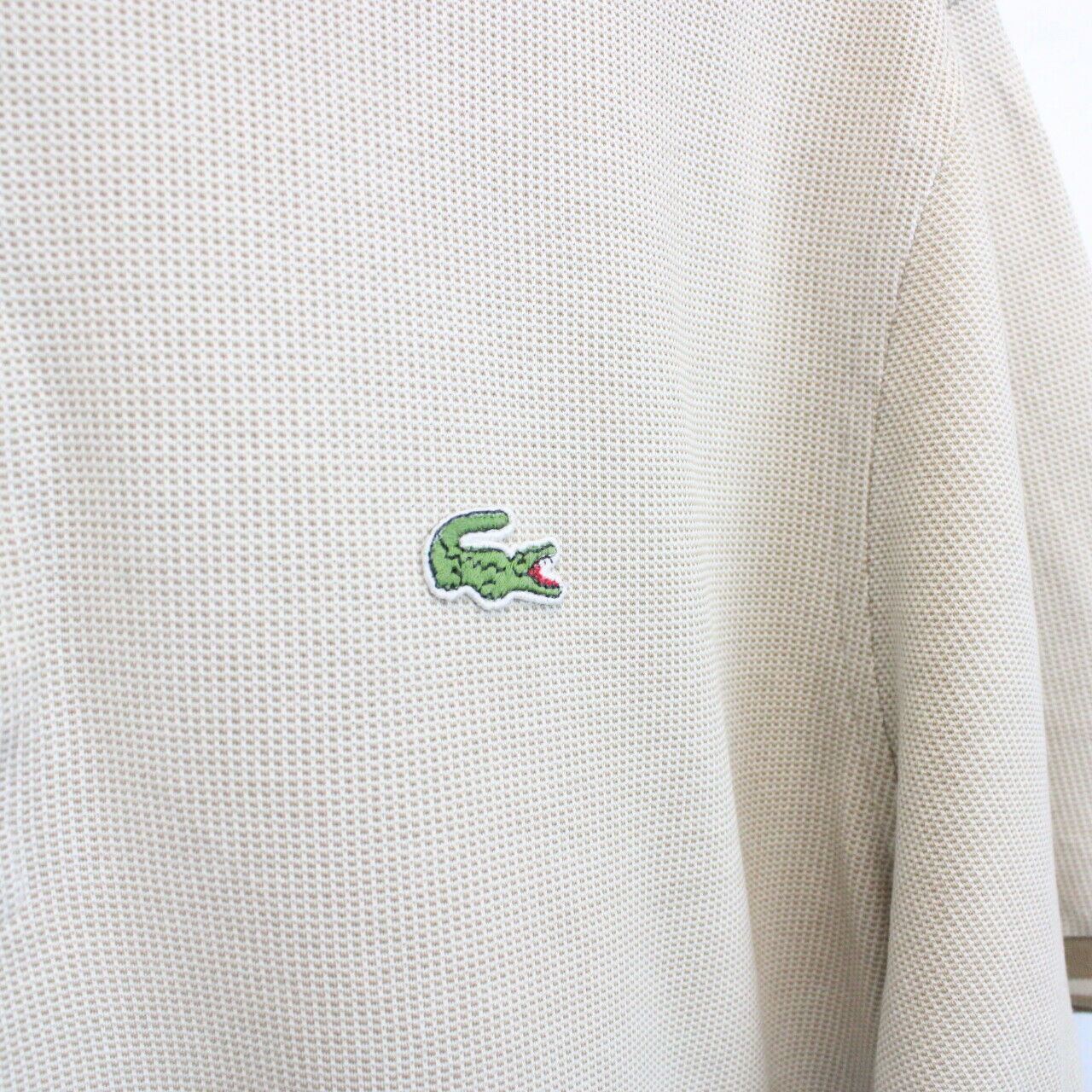 LACOSTE Polo Shirt Beige | Large