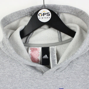 Womens ADIDAS Hoodie Grey | Small