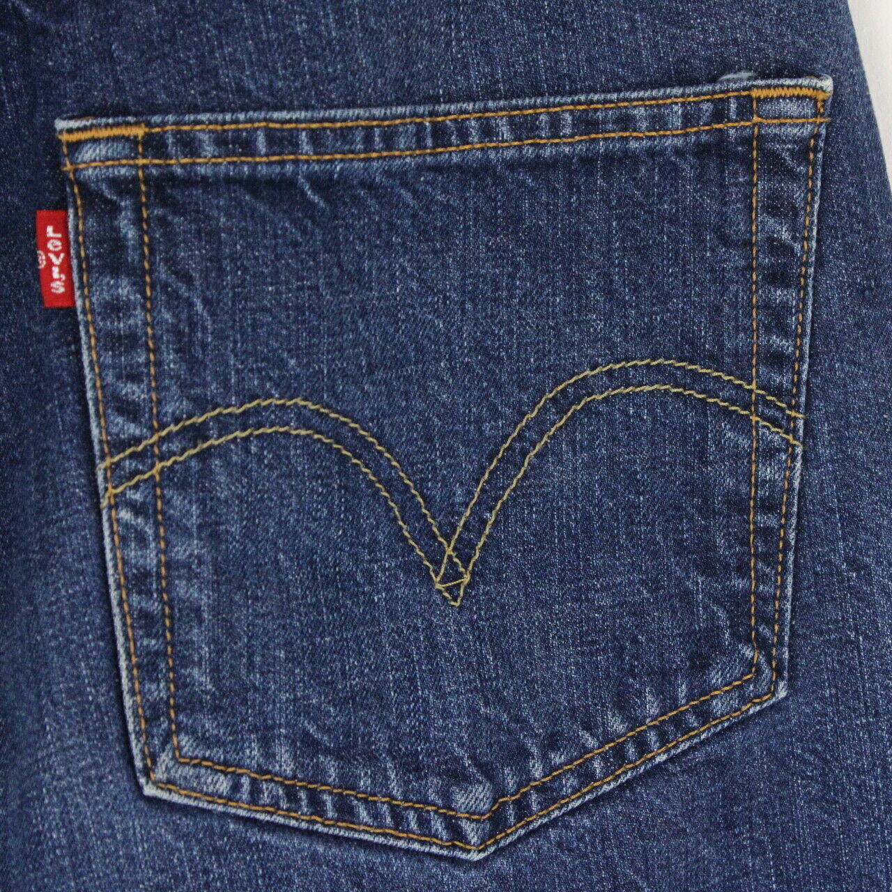 Mens LEVIS 501 Jeans Dark Blue | W34 L28