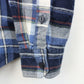 Flannel Plaid Shirt Blue | Small