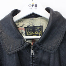 Load image into Gallery viewer, Leather Aviator Jacket Black | Medium

