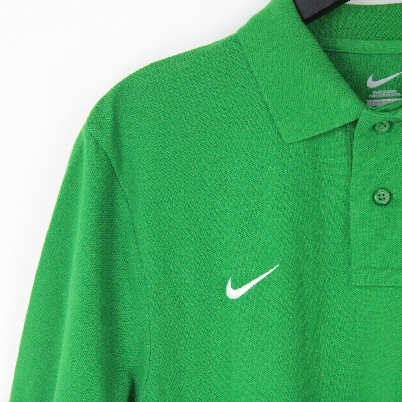 Mens NIKE CELTIC FC Polo Shirt Green | Large