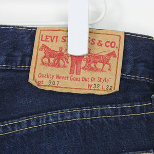 Mens LEVIS 907 Jeans Dark Blue | W34 L32