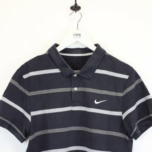 Vintage NIKE Polo Shirt Black | Small