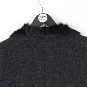 Womens PRADA 00s Wool Jumper Grey | Small