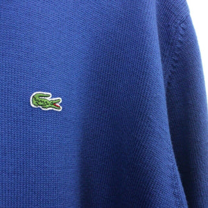 LACOSTE Knit Jumper Blue | XXL