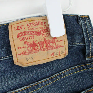 Mens LEVIS 512 Jeans Dark Blue | W32 L32