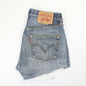 Womens LEVIS 501 Shorts Mid Blue | W29