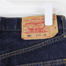 Load image into Gallery viewer, Womens LEVIS 501 Jeans Dark Blue | W29 L26
