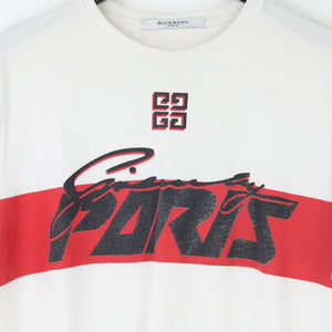 Mens GIVENCHY PARIS T-Shirt White | XL