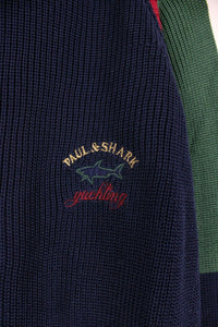 PAUL & SHARK Knit Sweatshirt Navy Blue | Large