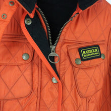 Load image into Gallery viewer, Womens BARBOUR INTERNATIONAL Quilt Jacket Orange | Medium
