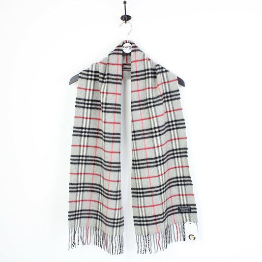 BURBERRYS 90s Nova Check Scarf | Light Grey