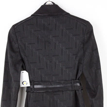 Load image into Gallery viewer, Womens KAREN MILLEN Trench Monogram Coat Black | Medium
