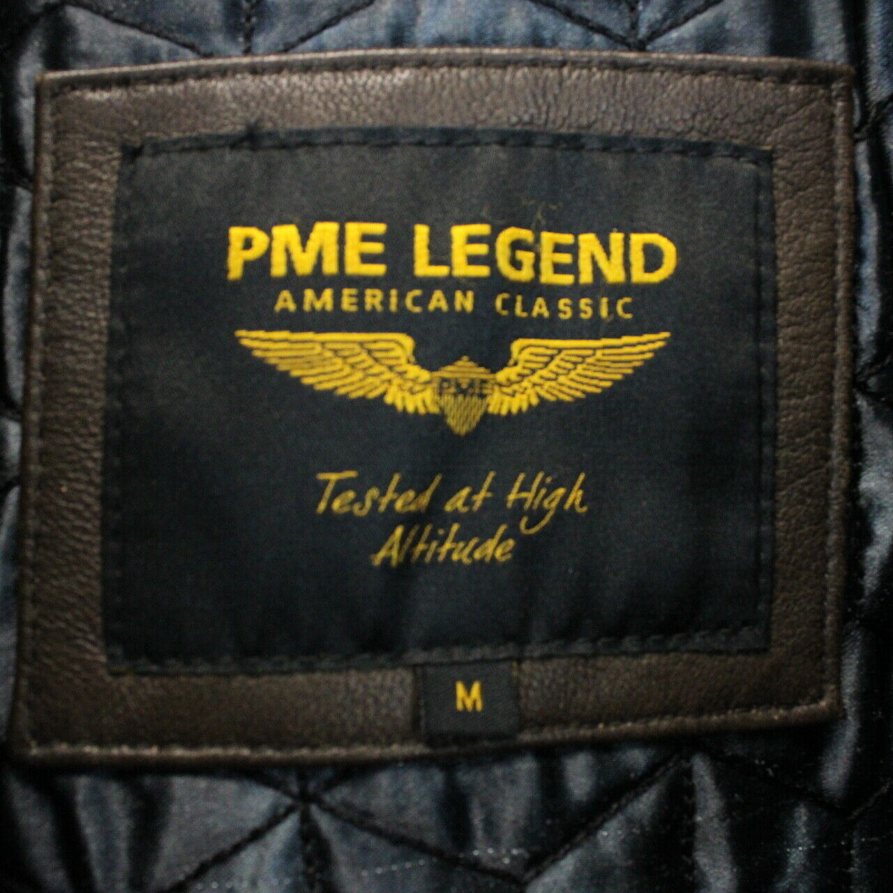 PME LEGEND Leather Aviator Jacket Brown Medium