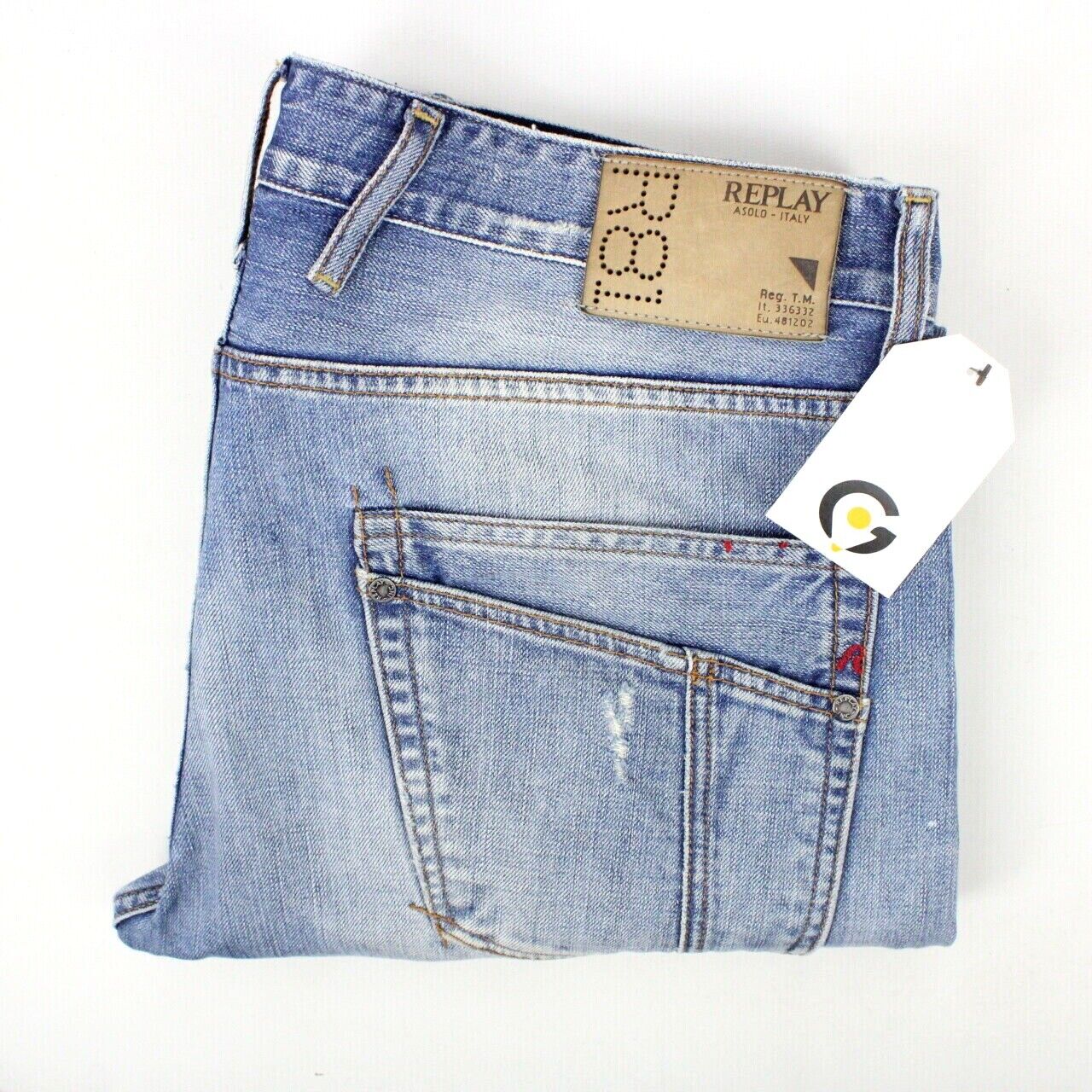 Mens REPLAY Browann Jeans Mid Blue | W36 L30