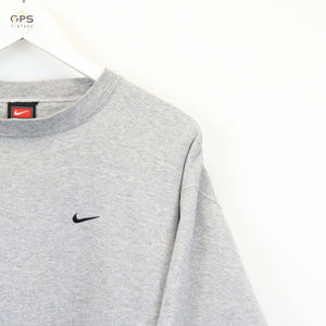 NIKE TEAM 90s Sweatshirt Grey | Large