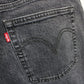 Womens LEVIS 501 Big E Jeans Grey Charcoal | W34 L28