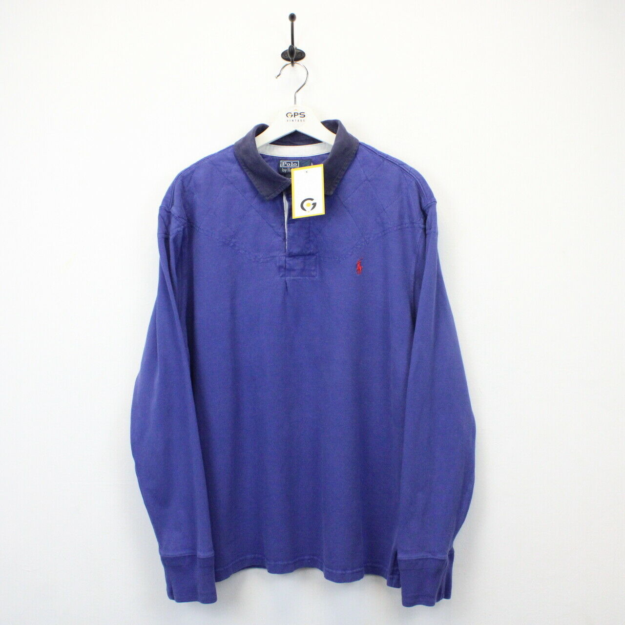RALPH LAUREN 00s Polo Shirt Blue | XL