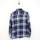 Flannel Plaid Shirt Blue | Small