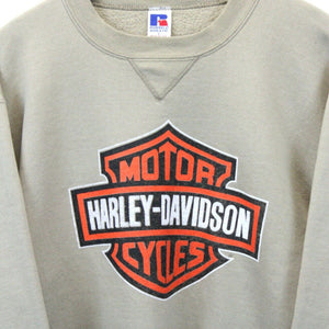 HARLEY DAVIDSON 90s Sweatshirt Beige | Large