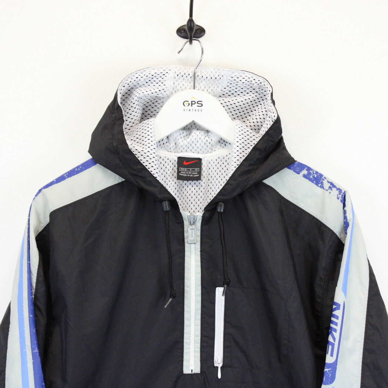 Womens NIKE 1/4 Zip Track Top Jacket Black | Small