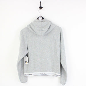 Womens CALVIN KLEIN Hoodie Grey | Medium