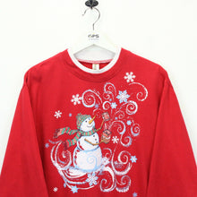 Load image into Gallery viewer, Womens 90s Christmas Sweatshirt Red | Medium
