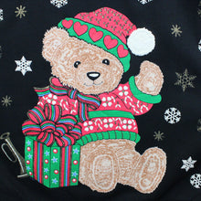 Load image into Gallery viewer, Womens 90s Christmas Sweatshirt Black | XL
